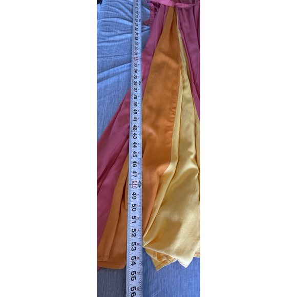 Jessica London Striped Flyaway Fit Flare Maxi Dress Size 18 Plus Belt Flowy Fem - Picture 13 of 13